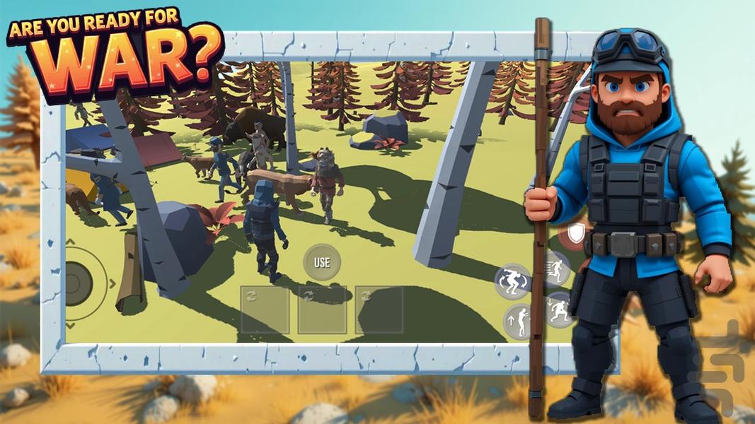 بازی جنگ ادمک ها - Gameplay image of android game