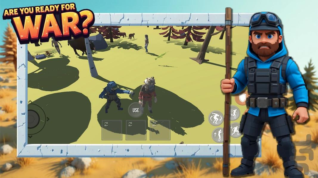 بازی جنگ ادمک ها - Gameplay image of android game