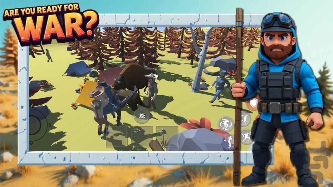 بازی جنگ ادمک ها - Gameplay image of android game