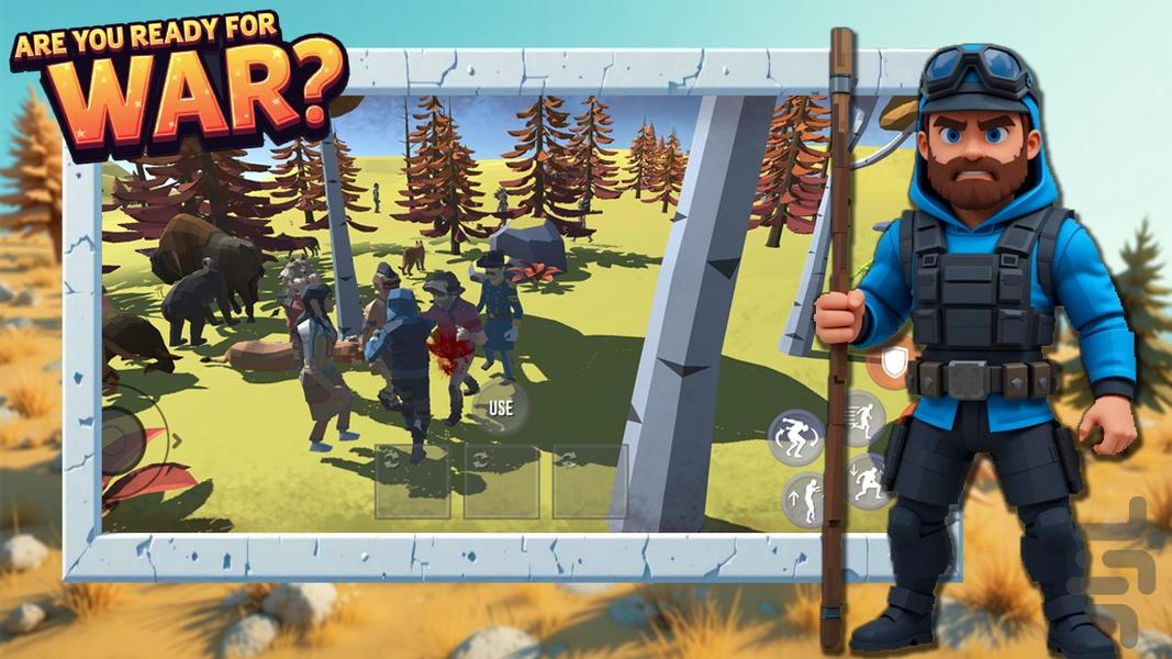 بازی جنگ ادمک ها - Gameplay image of android game