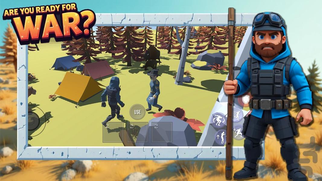 بازی جنگ ادمک ها - Gameplay image of android game