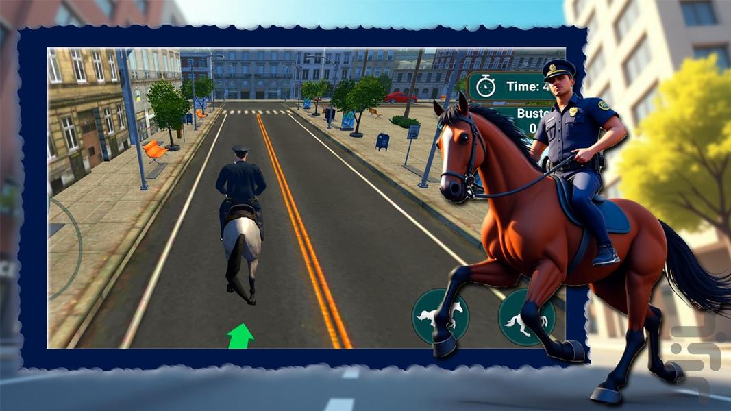 بازی پلیس اسبی - عکس بازی موبایلی اندروید