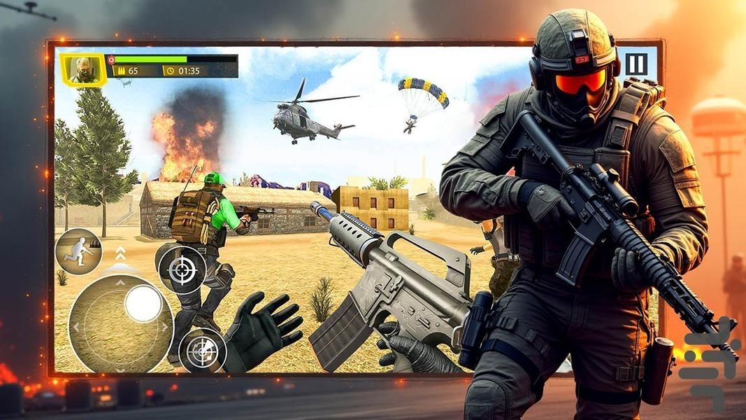 بازی جنگ جهانی - Gameplay image of android game