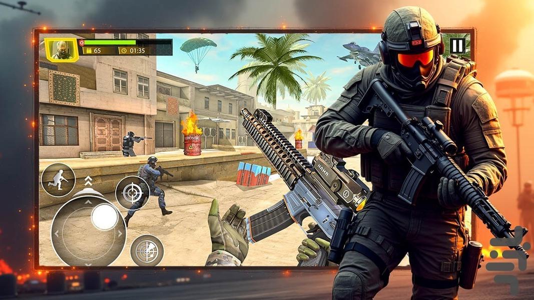 بازی جنگ جهانی - Gameplay image of android game