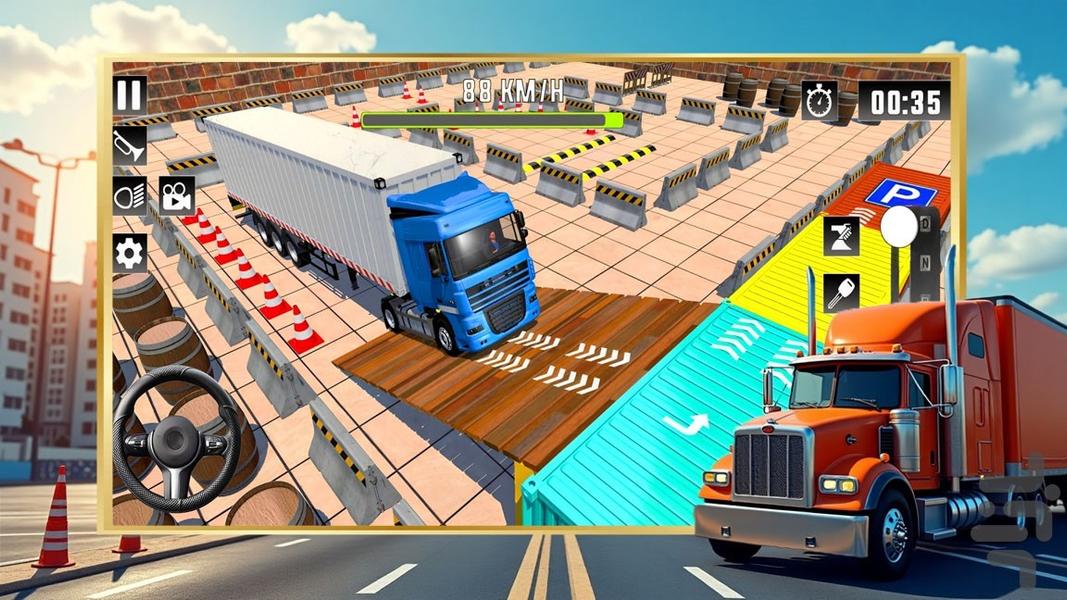 کامیون بازی پارک ماشین - Gameplay image of android game