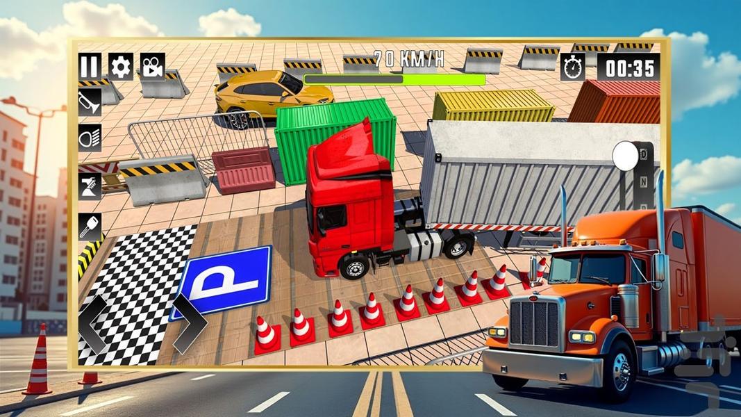 کامیون بازی پارک ماشین - Gameplay image of android game