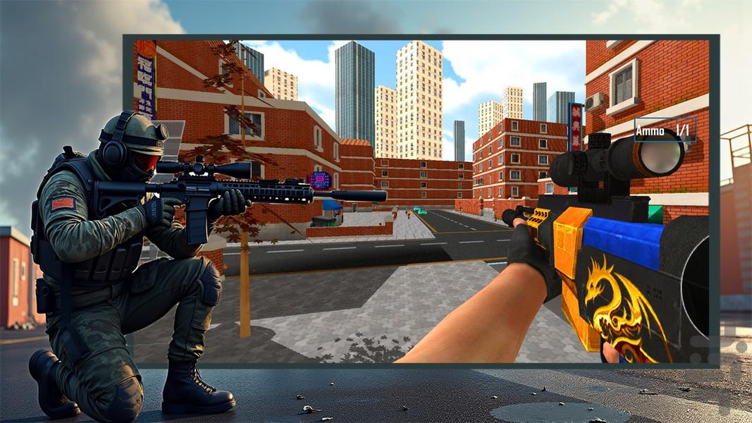 بازی تک تیرانداز - Gameplay image of android game