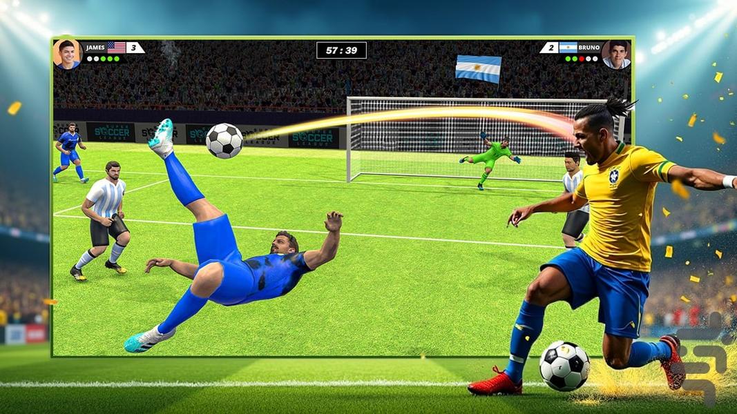 توپ بازی فوتبال - Gameplay image of android game