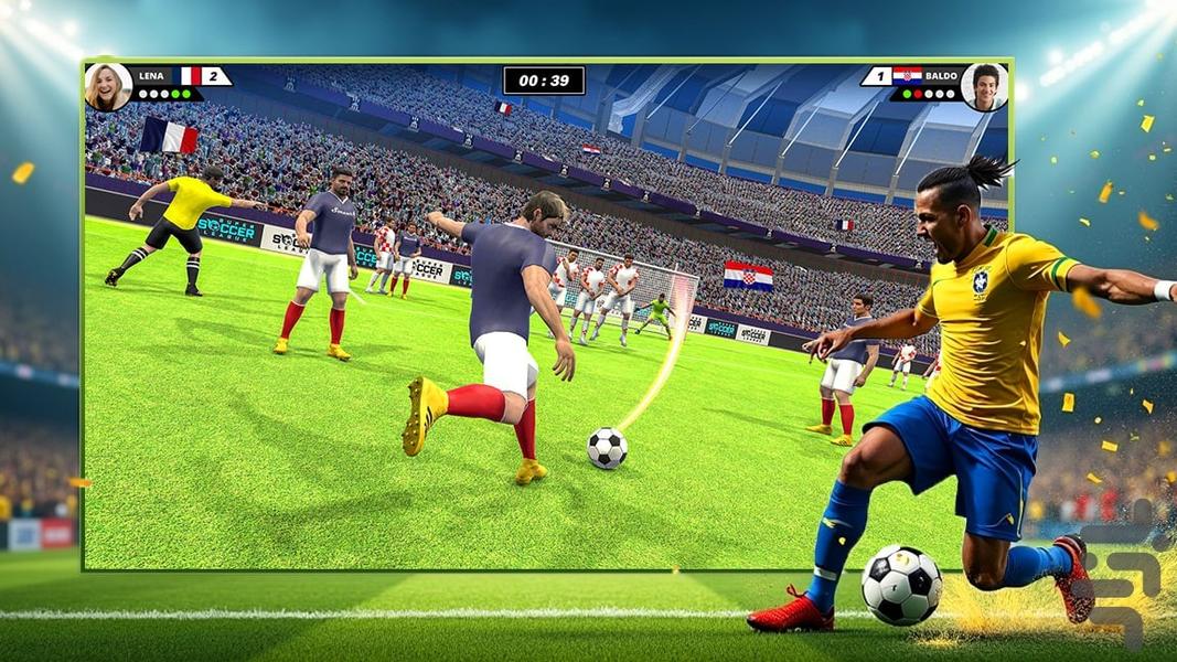 توپ بازی فوتبال - Gameplay image of android game
