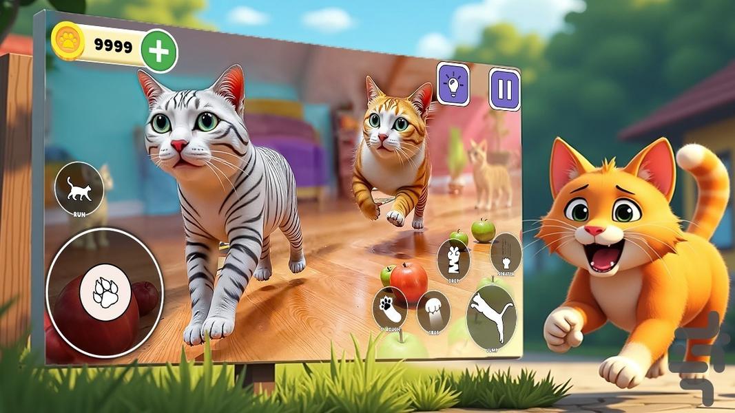 بازی گربه کودکانه - Gameplay image of android game