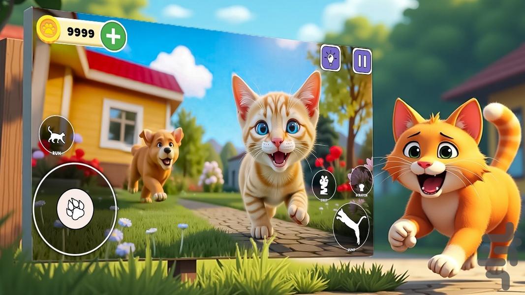 بازی گربه کودکانه - عکس بازی موبایلی اندروید