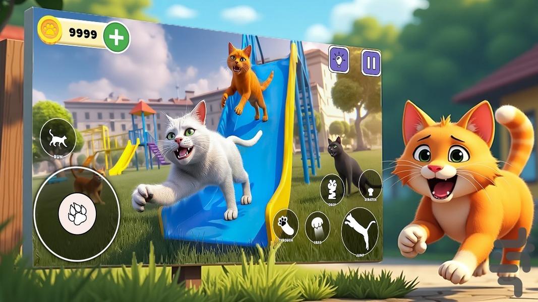 بازی گربه کودکانه - Gameplay image of android game