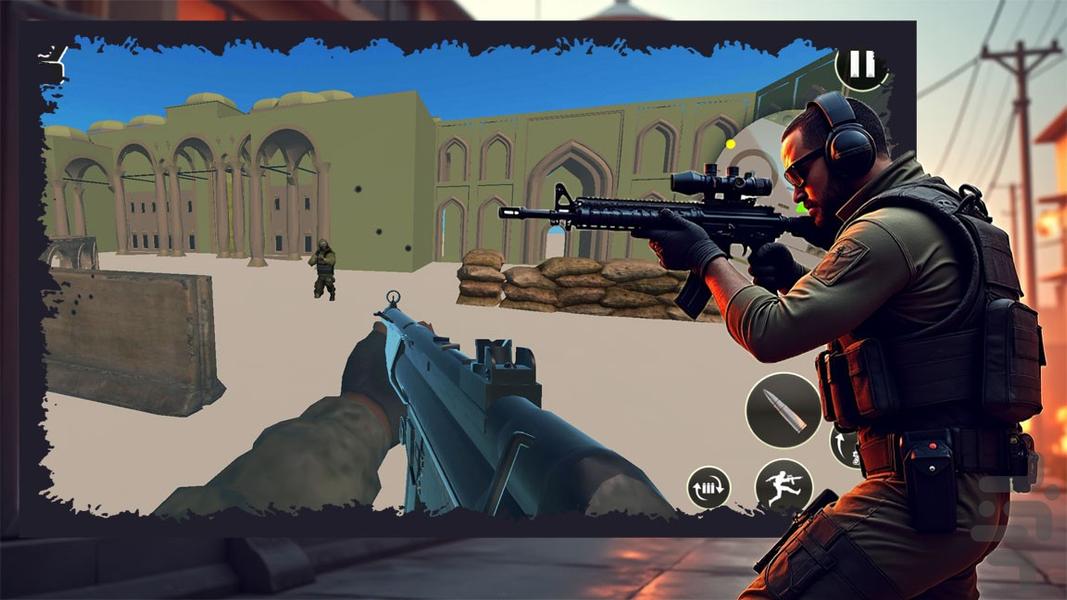بازی تفنگی تیراندازی - Gameplay image of android game