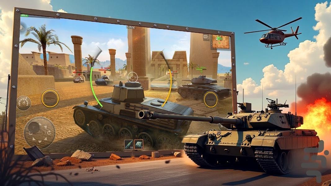 بازی تانک جنگی - Gameplay image of android game