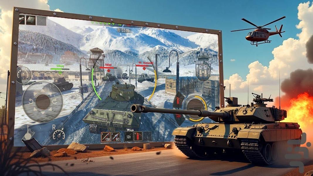 بازی تانک جنگی - Gameplay image of android game