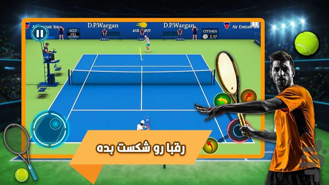 بازی تنیس - عکس بازی موبایلی اندروید