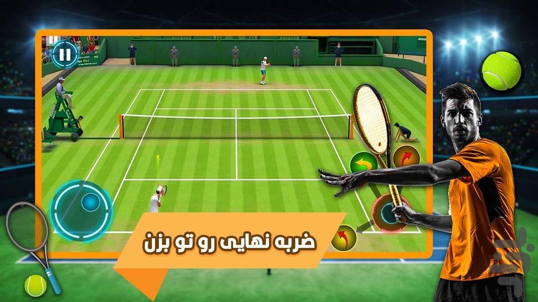 بازی تنیس - عکس بازی موبایلی اندروید