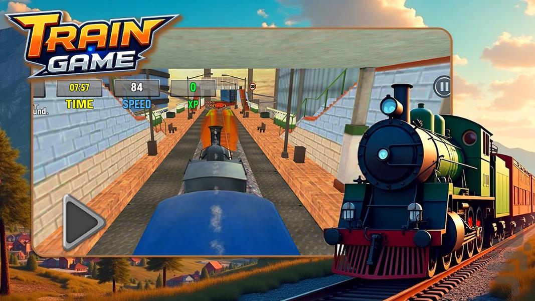 بازی قطار شادی - Gameplay image of android game