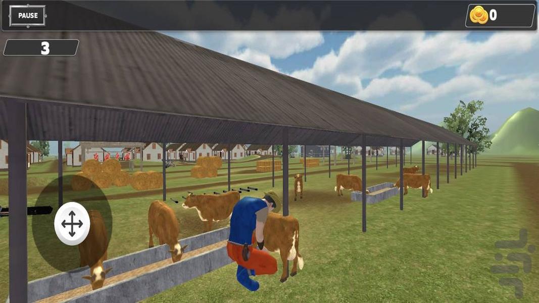 بازی رانندگی با تراکتور - Gameplay image of android game