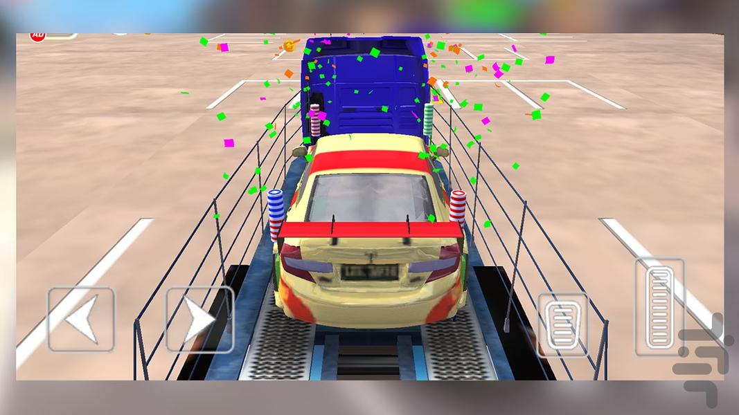 بازی کامیون حمل ماشین - Gameplay image of android game