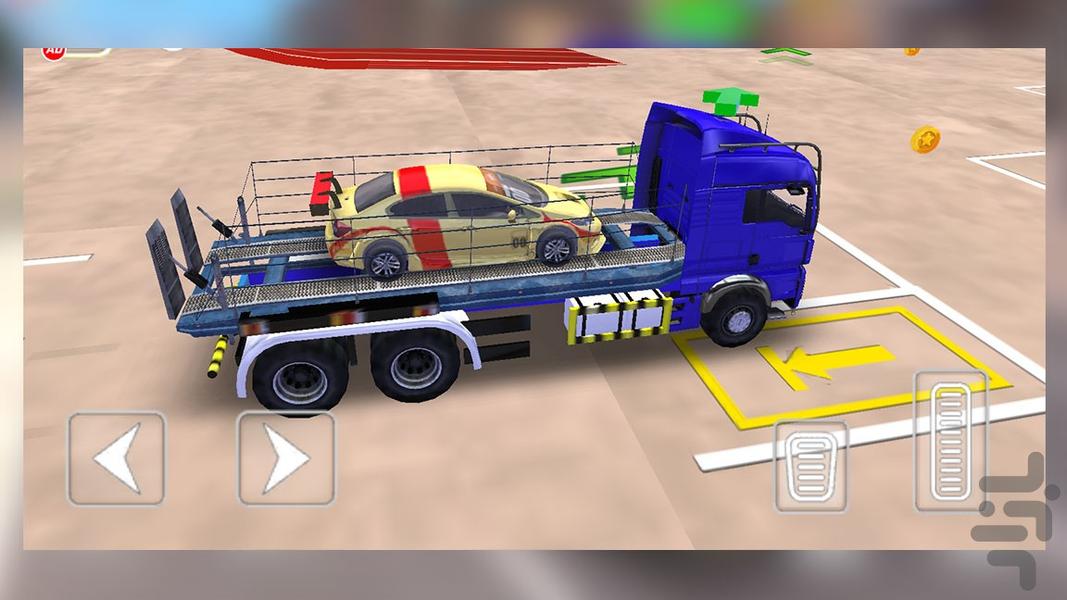 بازی کامیون حمل ماشین - Gameplay image of android game