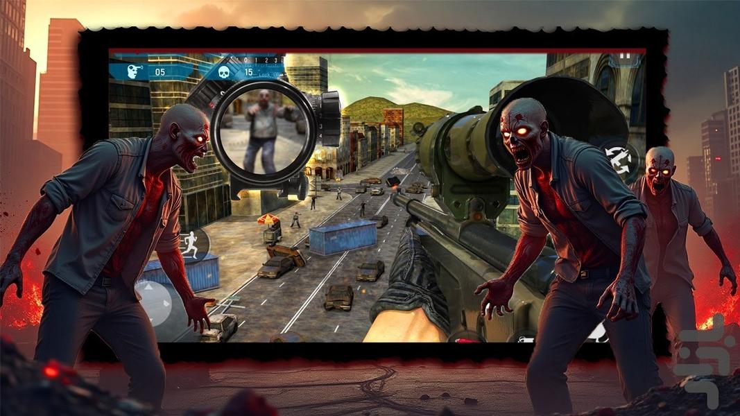 بازی تفنگی زامبی - Gameplay image of android game