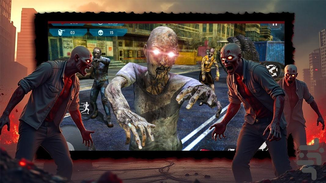 بازی تفنگی زامبی - Gameplay image of android game