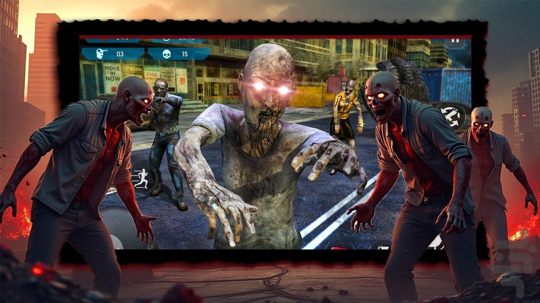 بازی تفنگی زامبی - Gameplay image of android game