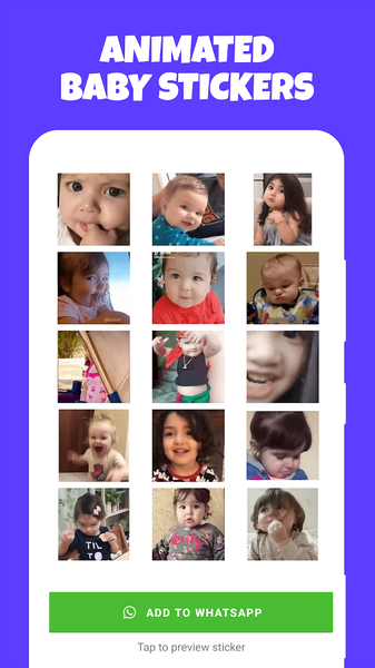 Baby Animated WAStickers - Image screenshot of android app