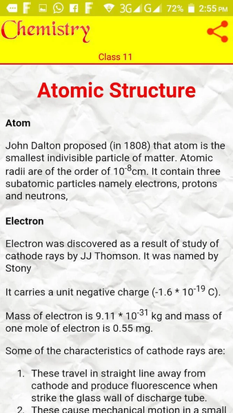 Class 11 Chemistry Notes - عکس برنامه موبایلی اندروید