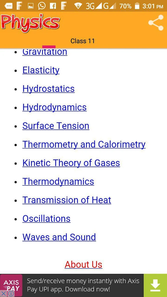 Class 11 Physics Notes - عکس برنامه موبایلی اندروید