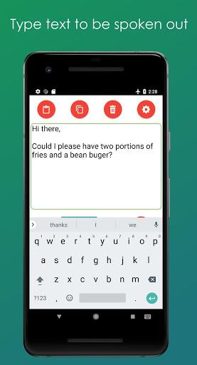 Read Out Text Aloud (Text to S - Image screenshot of android app