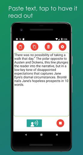 Read Out Text Aloud (Text to S - Image screenshot of android app
