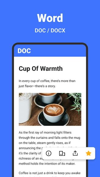 All Document Reader: PDF/Word - عکس برنامه موبایلی اندروید