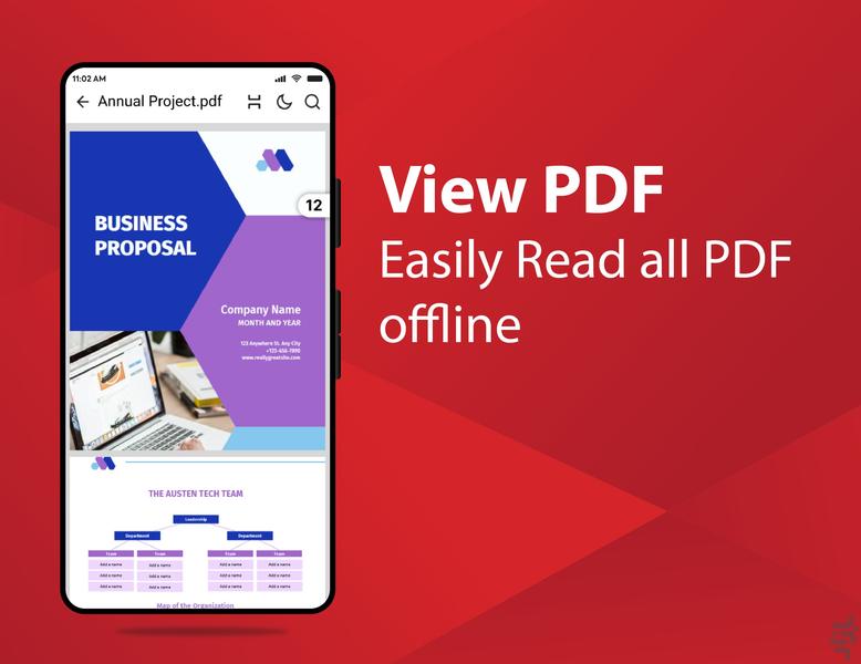 PDF Reader - پی دی اف خوان - عکس برنامه موبایلی اندروید