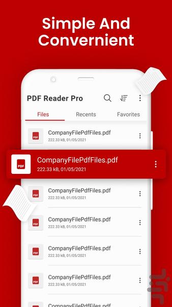 پی دی اف ،PDF، Reader - عکس برنامه موبایلی اندروید