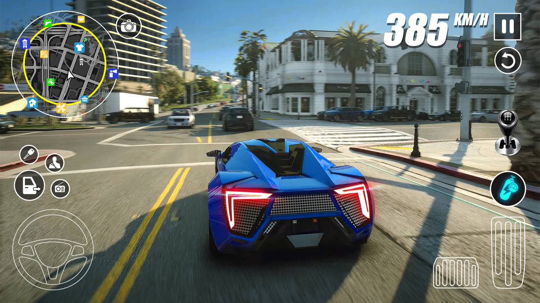 Car Driving Traffic Simulator - Gameplay image of android game