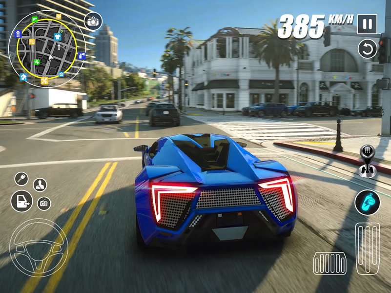 Car Driving Traffic Simulator - Gameplay image of android game