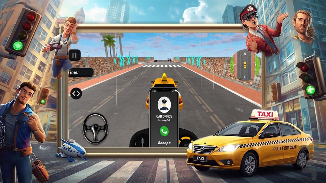 بازی تاکسی - Gameplay image of android game