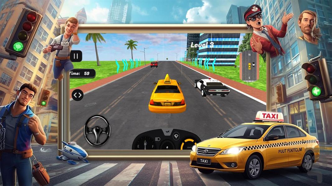 بازی تاکسی - Gameplay image of android game