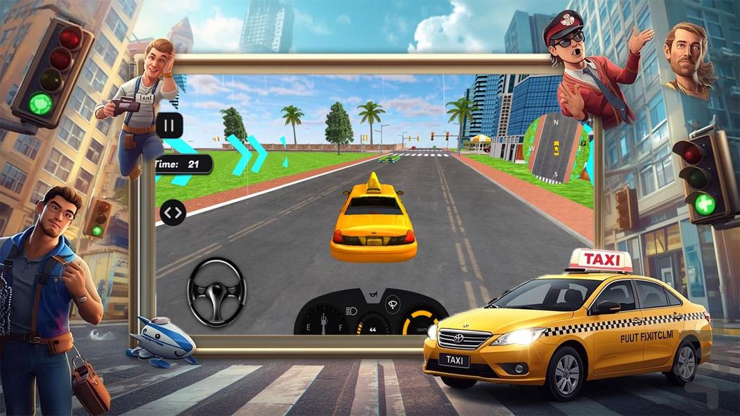 بازی تاکسی - Gameplay image of android game