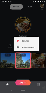Neutrino - boost your Instagram - Image screenshot of android app