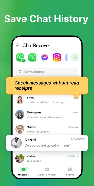 Recover Deleted Messages - Image screenshot of android app