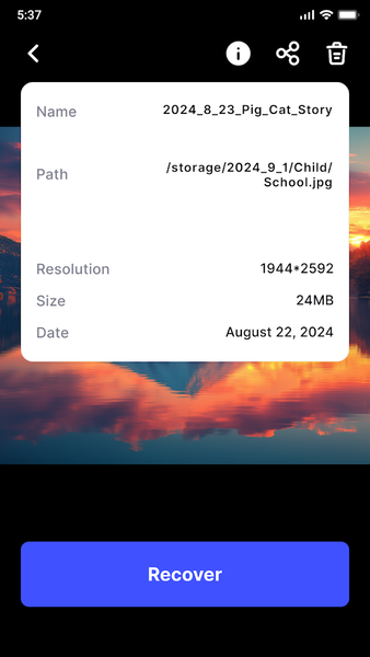Photo Recovery & Data Recovery - عکس برنامه موبایلی اندروید