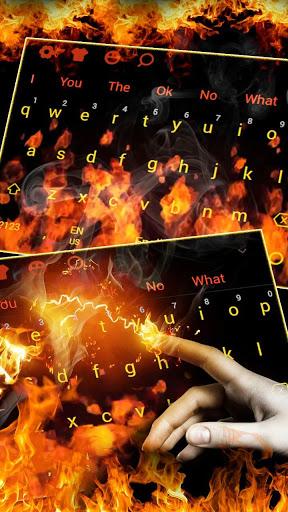 3D Red Flaming Fire Keyboard - عکس برنامه موبایلی اندروید