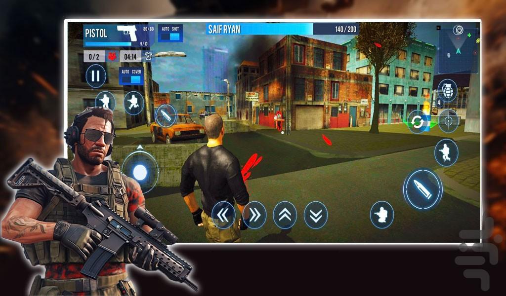 بازی تفنگی عملیات ویژه - Gameplay image of android game