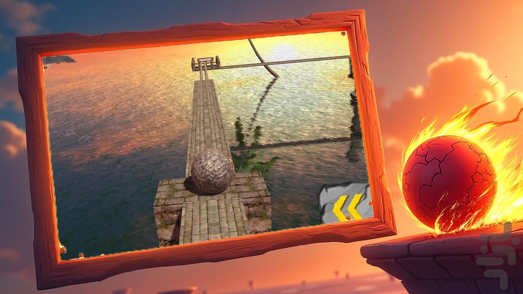 توپ بازی عجله - Gameplay image of android game