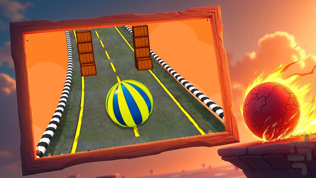 توپ بازی عجله - Gameplay image of android game