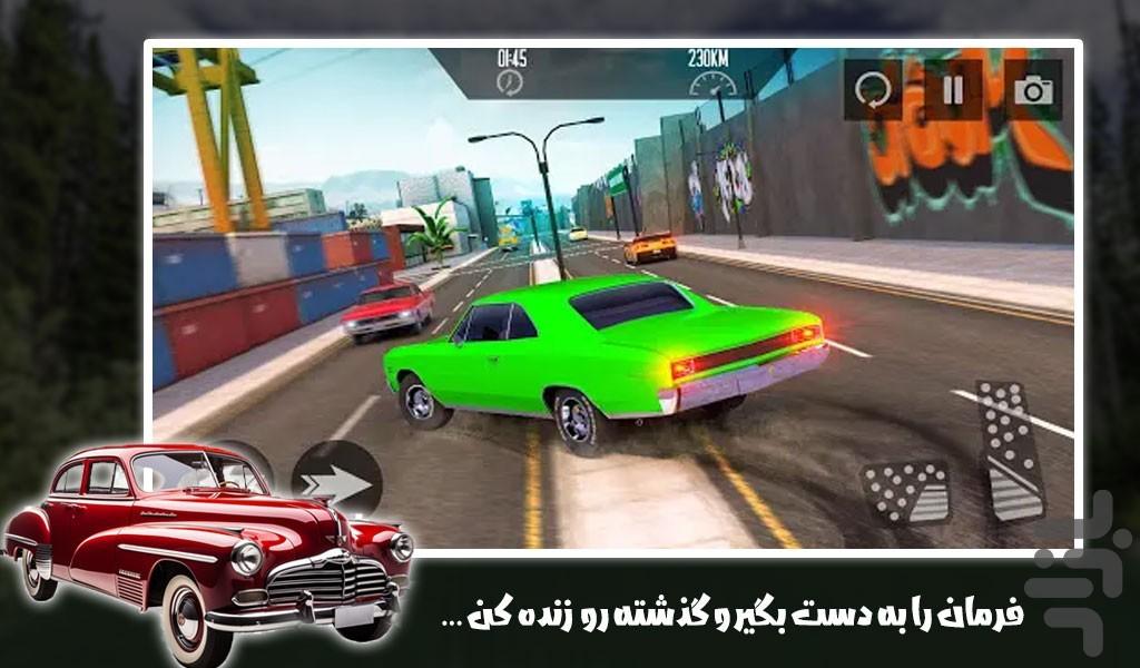 بازی ماشین کلاسیک آمریکایی | رانندگی - Gameplay image of android game