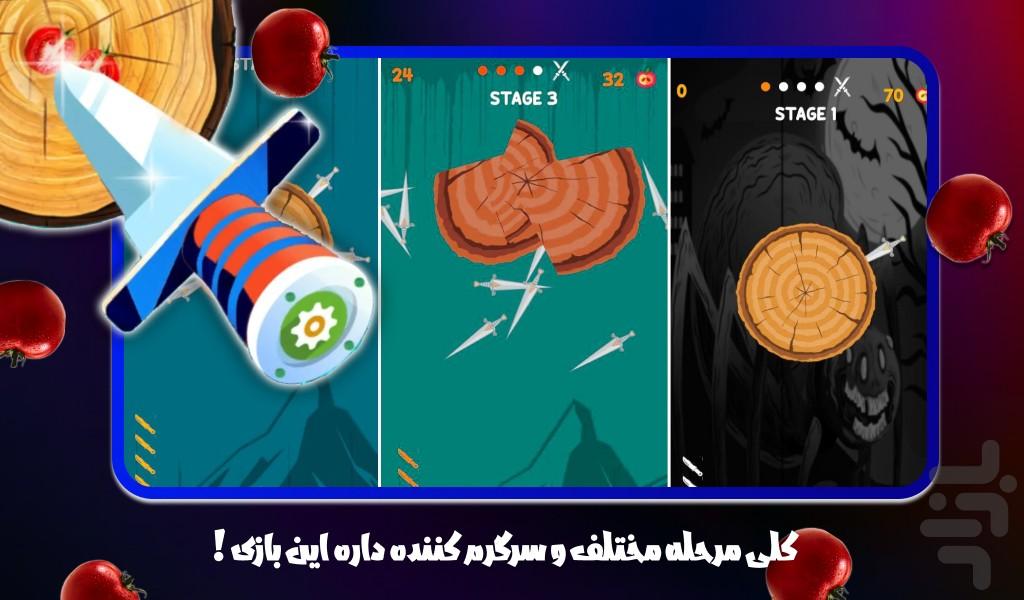 چاقو بازی - Gameplay image of android game